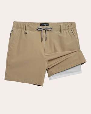 Maamgic Mens XXL Khaki NatureMono II Travel Preppy Casual Outdoor Shorts OS24-29